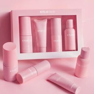4 Piece Skincare Set by Kylie Cosmetics 4 Piece Wash Serum Moisturizer & Toner